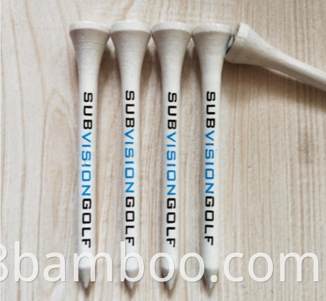 Bamboo golf tees with custom logo 